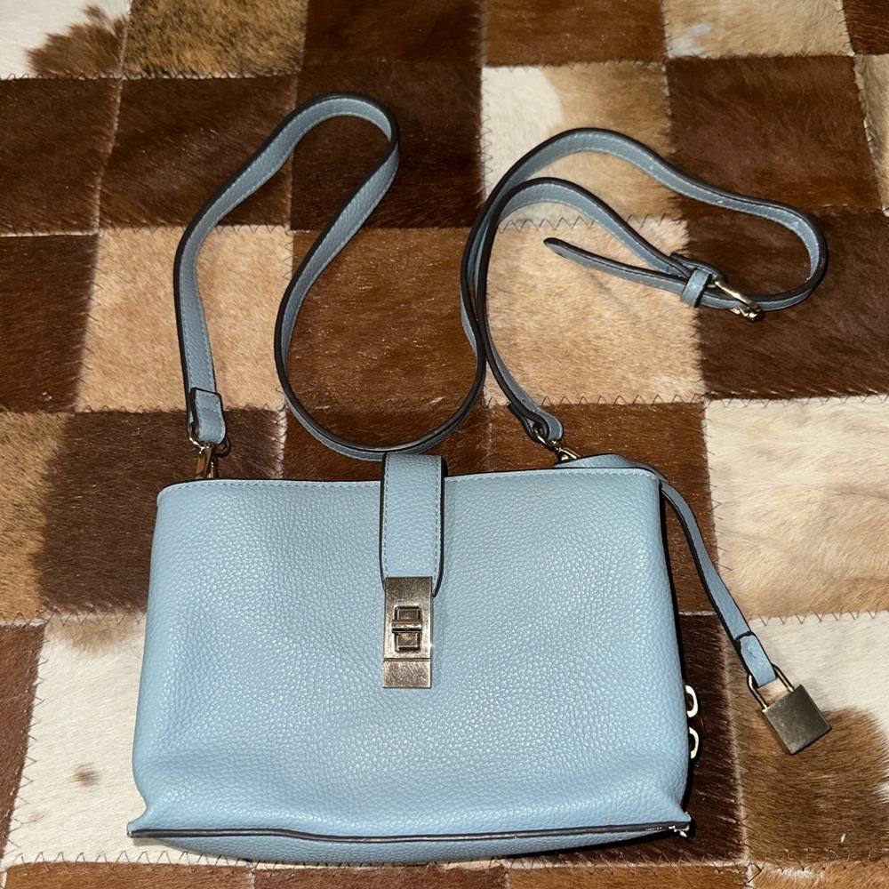 Chic Light Blue Crossbody Bag